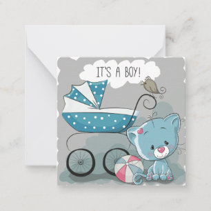 It's a boy/Baby Shower Invitation