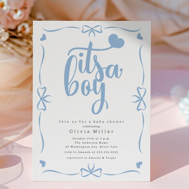 It's A Boy Baby Shower Invitation (Creator Uploaded)