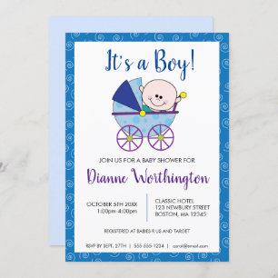 It's a Boy Baby Shower Invitation