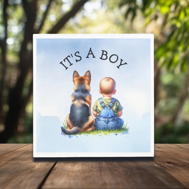 It's a Boy!  | Baby Shower Napkin (Creator Uploaded)