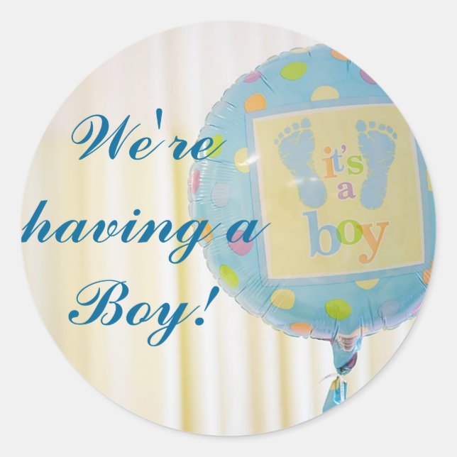 Its a Boy! Baby Stickers (Front)