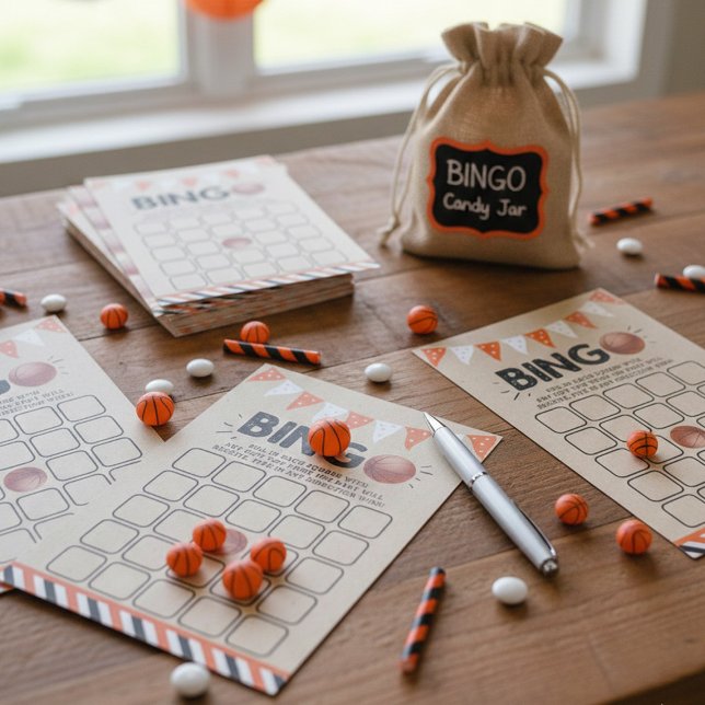 It's A Boy! Basketball Themed Baby Shower Bingo (Creator Uploaded)