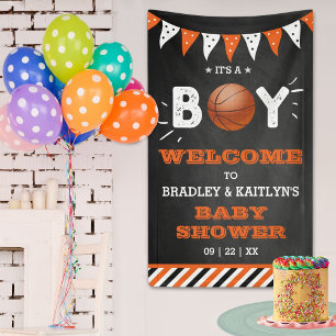It's A Boy! Basketball Themed Baby Shower Welcome Banner