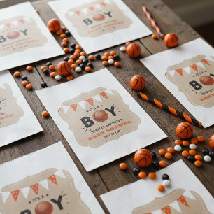 It's A Boy! Basketball Themed Co-ed Baby Shower Favour Bag
