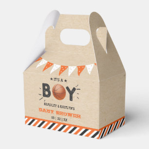 It's A Boy! Basketball Themed Co-ed Baby Shower Favour Box