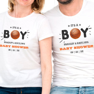 It's A Boy! Basketball Themed Co-ed Baby Shower T-Shirt