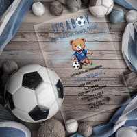 It's A Boy Bearly Wait Soccer Player Baby Shower