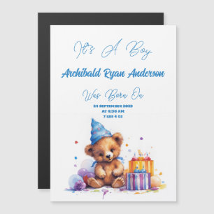It's A Boy Birth Announcement