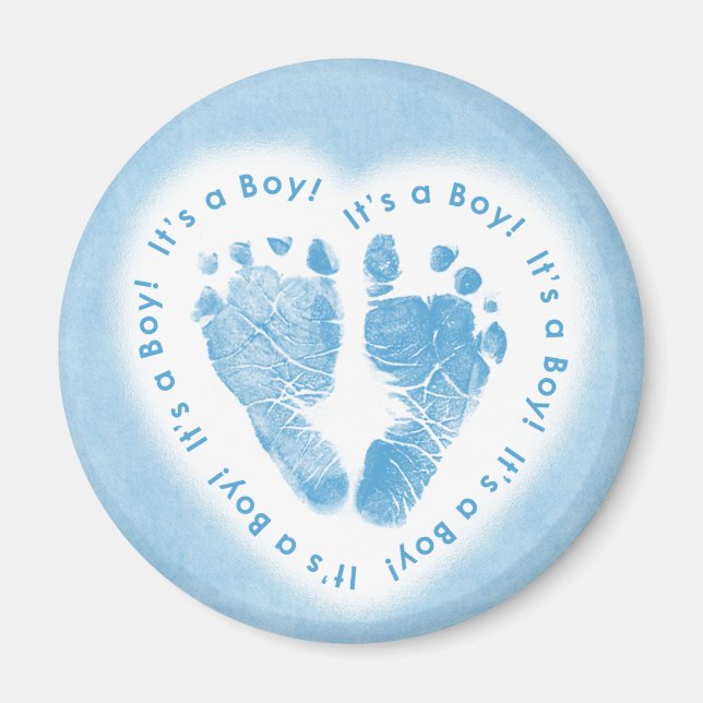 It's a Boy! Birth Announcement Magnet (Front)