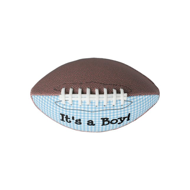 Its a Boy Blue Baby Gender Announcement Football! Football (Front)