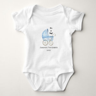 It's A Boy! Blue Baby Pregnancy Announcement Baby Bodysuit