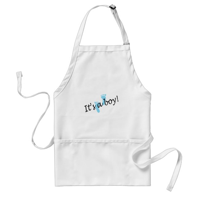 It's A Boy (Blue Feet) Standard Apron (Front)
