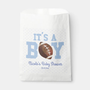 It's A Boy! Blue Football Baby Shower Favour Bag