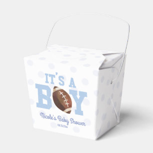 It's A Boy! Blue Football Baby Shower Favour Box