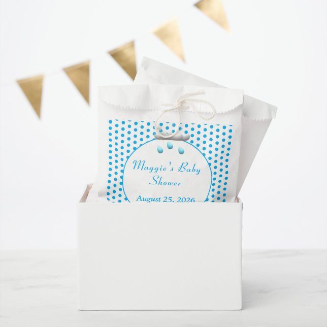It's a Boy Blue Polka-Dot Favour Bag (Party)