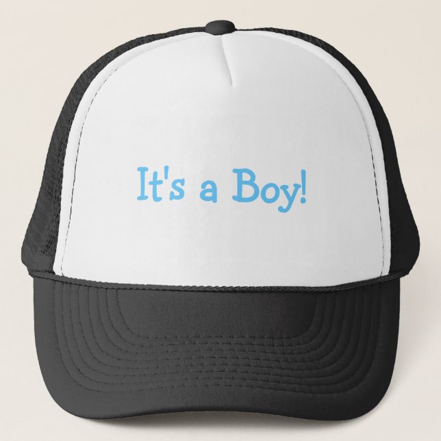 Its A Boy (Blue) Trucker Hat (Front)