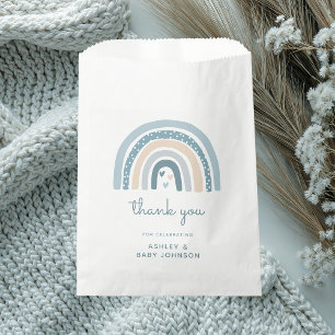 It's a Boy Boho Rainbow Baby Shower Thank You Favour Bag