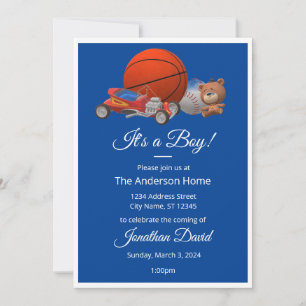 It's a Boy! Boy Toys Invitation