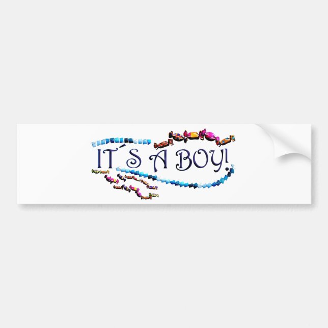 Its a Boy Bumper Sticker (Front)