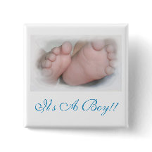 It's A Boy!! Button