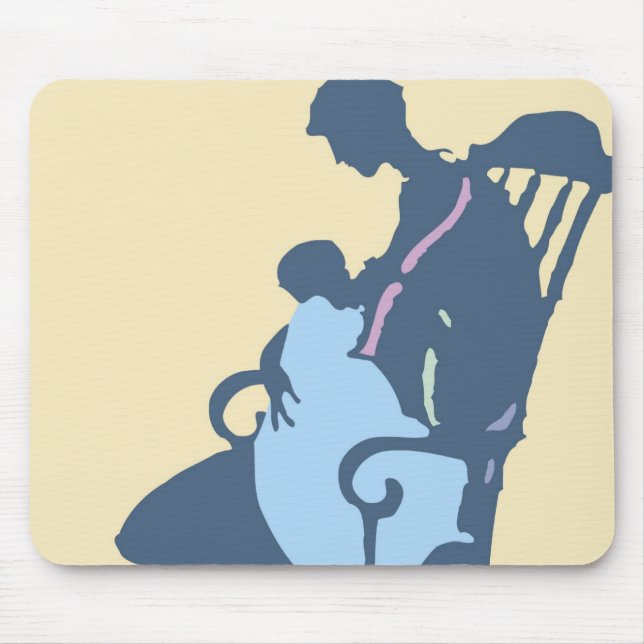 <It's a Boy> by Steve Collier Mouse Pad (Front)