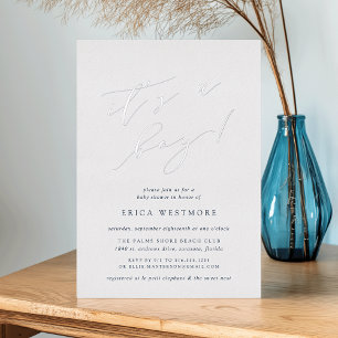 It's a Boy   Calligraphy Baby Shower