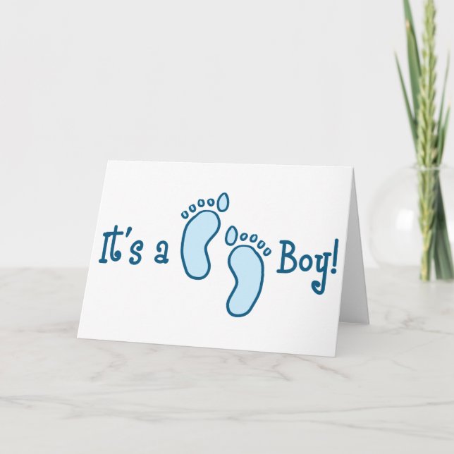Its A Boy Card (Front)