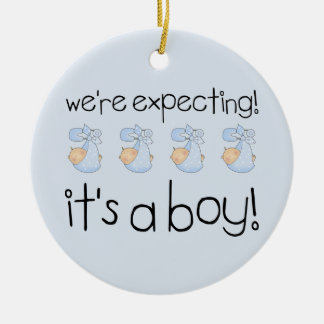 It's A Boy Ceramic Ornament