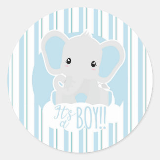 It's a boy! classic round sticker