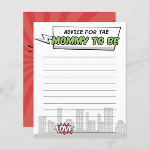 Its A Boy Comic Book Superhero Baby Shower Advice