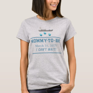 It's a Boy Customisable Mummy-to-Be Baby Shower T-Shirt