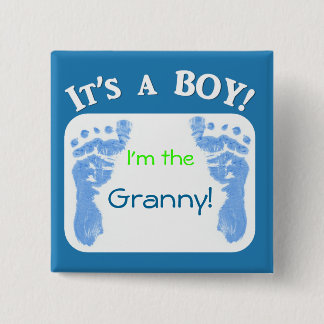 It's a Boy! Customise your baby button