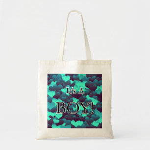 It's A Boy! Dark Blues Tote Bag