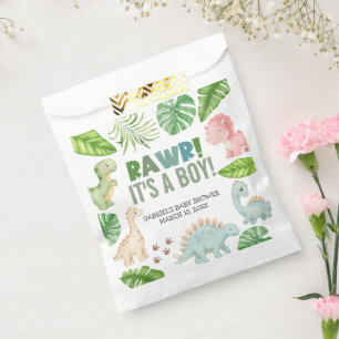 It's a Boy Dinosaur Baby Shower Favour Bag