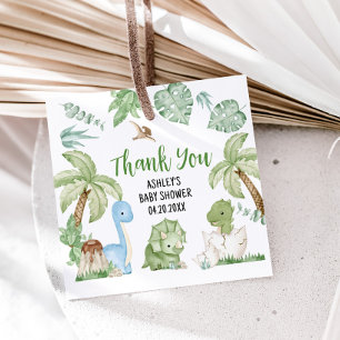 It's A Boy Dinosaur Baby Shower Favour Tags