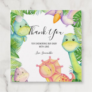 It's a Boy Dinosaur Baby Shower Party Favour Tags
