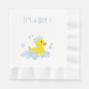 It's a Boy Duck Napkin