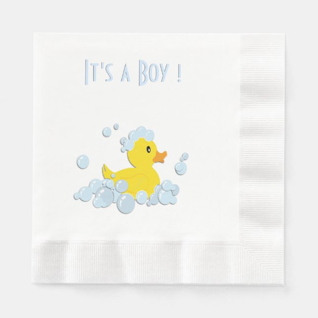 It's a Boy Duck Napkin (Front)
