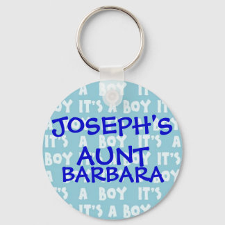 It's A Boy Family Keychain
