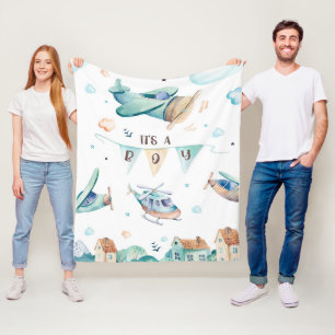 It's a boy fleece blanket
