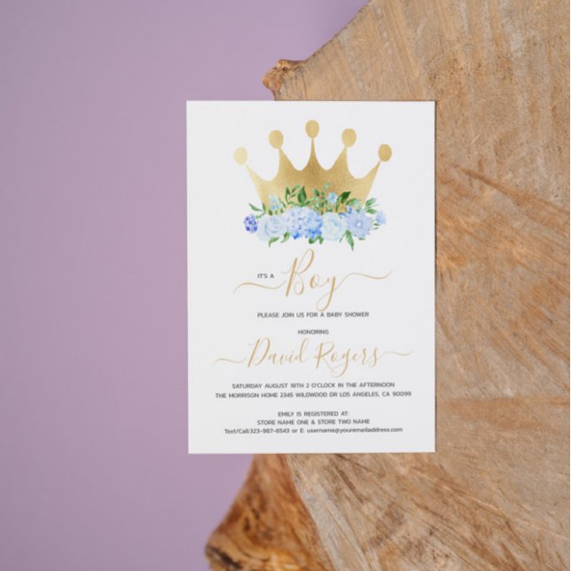 It's a Boy floral baby shower Invite (Creator Uploaded)