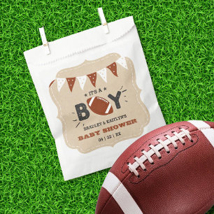 It's A Boy! Football Themed Co-ed Baby Shower Favour Bag