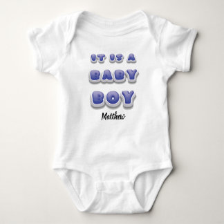"It's a Boy! Gender Reveal Newborn Baby Grow Gift" Baby Bodysuit