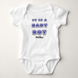"It's a Boy! Gender Reveal Newborn Baby Grow Gift" Bodysuit