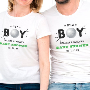 It's A Boy! Golf Themed Co-ed Baby Shower T-Shirt