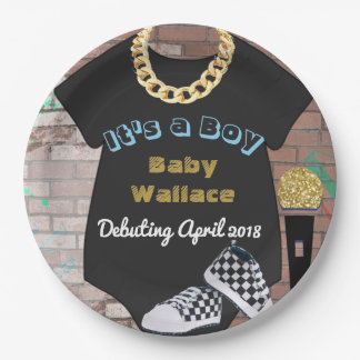 It's a Boy Hip Hop Baby Shower Plates