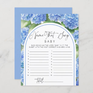 It's a Boy Hydrangea Name Song Baby Shower Games