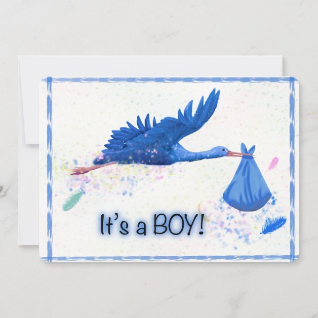 its a boy invitation (Front)