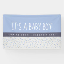 It's a Boy Light Blue Baby Gender Reveal 