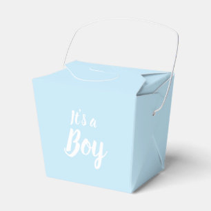 It's a Boy, light blue baby shower, gender reveal Favour Box